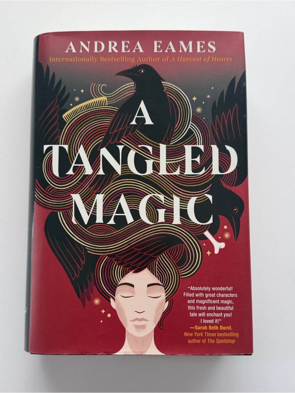 A Tangled Magic Decorative Hardcover Book in Red by